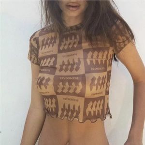 Inamorata Bambi Baby Tee Size Small